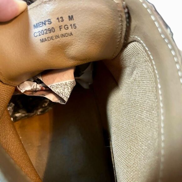 Cole Haan Mens 13 M Brown Chukka Wingtip Leather Ankle Boot Distressed Brogue main image 15